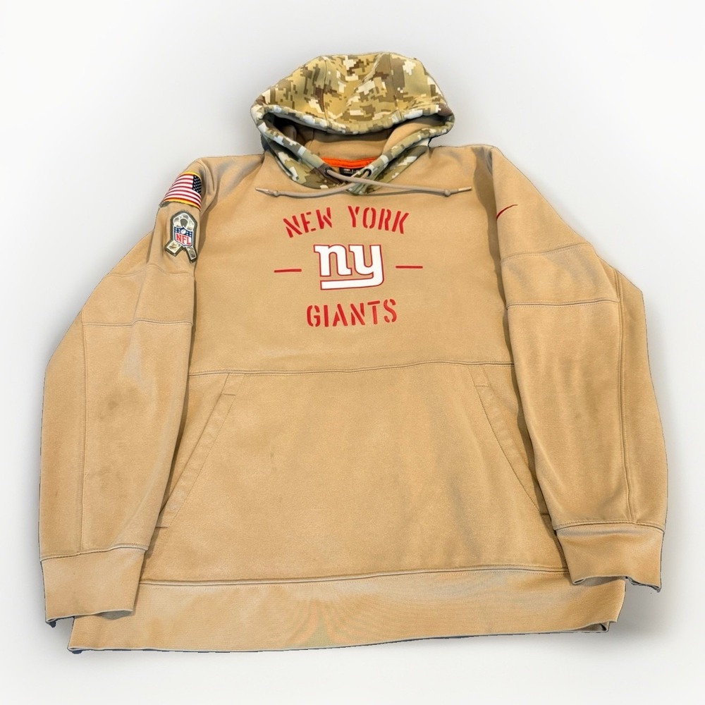 New York Giants Nike Salute to Service Camo Hoodie Men's XL NFL Sweatshirt